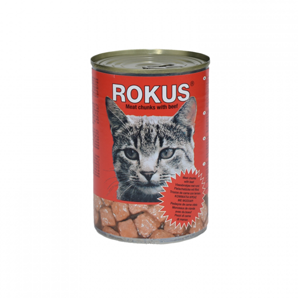 Γατοτροφή Rokus Μοσχάρι 410g