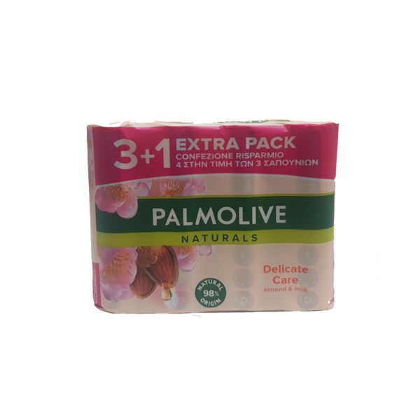 PALMOLIVE Σαπούνι Almond & Milk 3+1 ΔΩΡΟ 4x90g