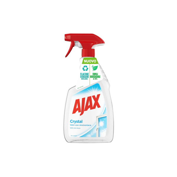 Ajax Υγρό Καθ/κό Τζαμιών Crystal Clean Αντλία 750ml